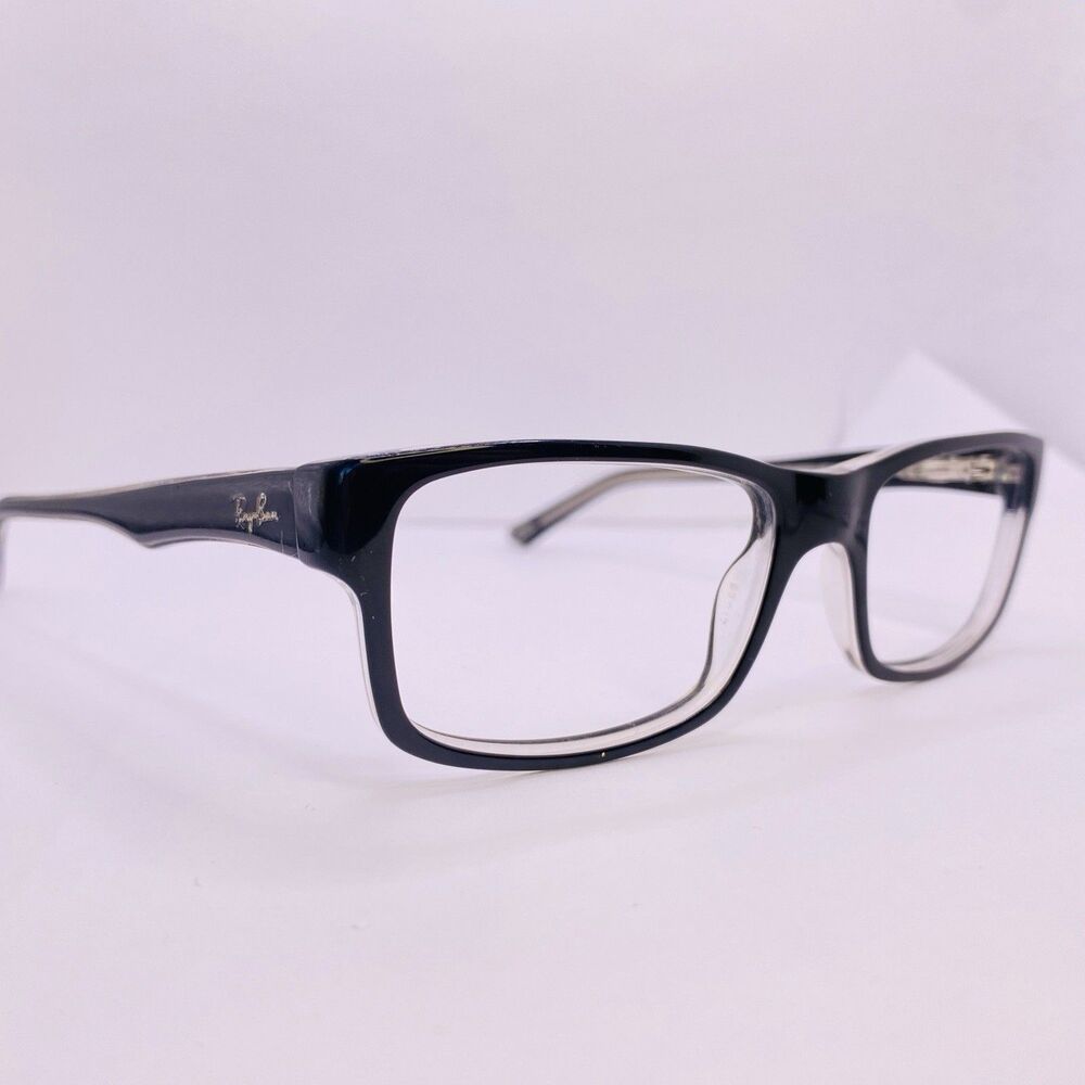 Ray-Ban Eyeglasses Authentic Frame RB 5245 2034 52-17-140 Black On Clear